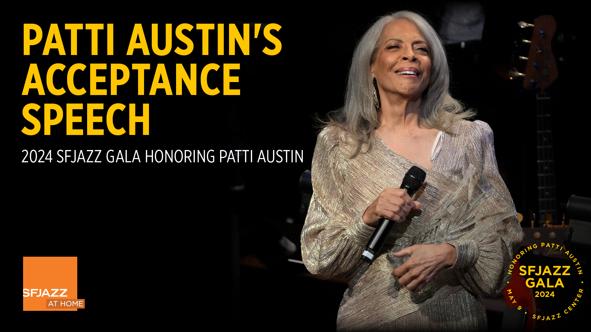 Patti Austin's Acceptance Speech for SFJAZZ Lifetime Achievement Award
