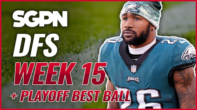 NFL DFS Picks Week 15 + Playoff Best Ball
