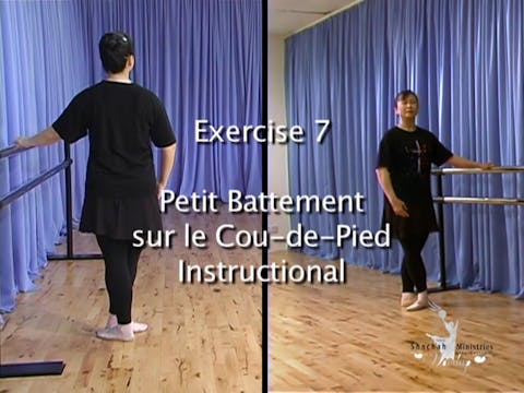 DL3 INSTRUCTION GATES EXERCISE 7 - PETIT BATTEMENT SUR LE COU-DE-PIED