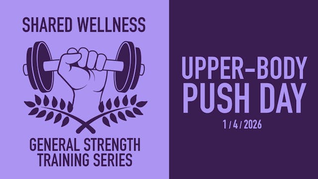Upper-Body Push Day | 1/4/2026