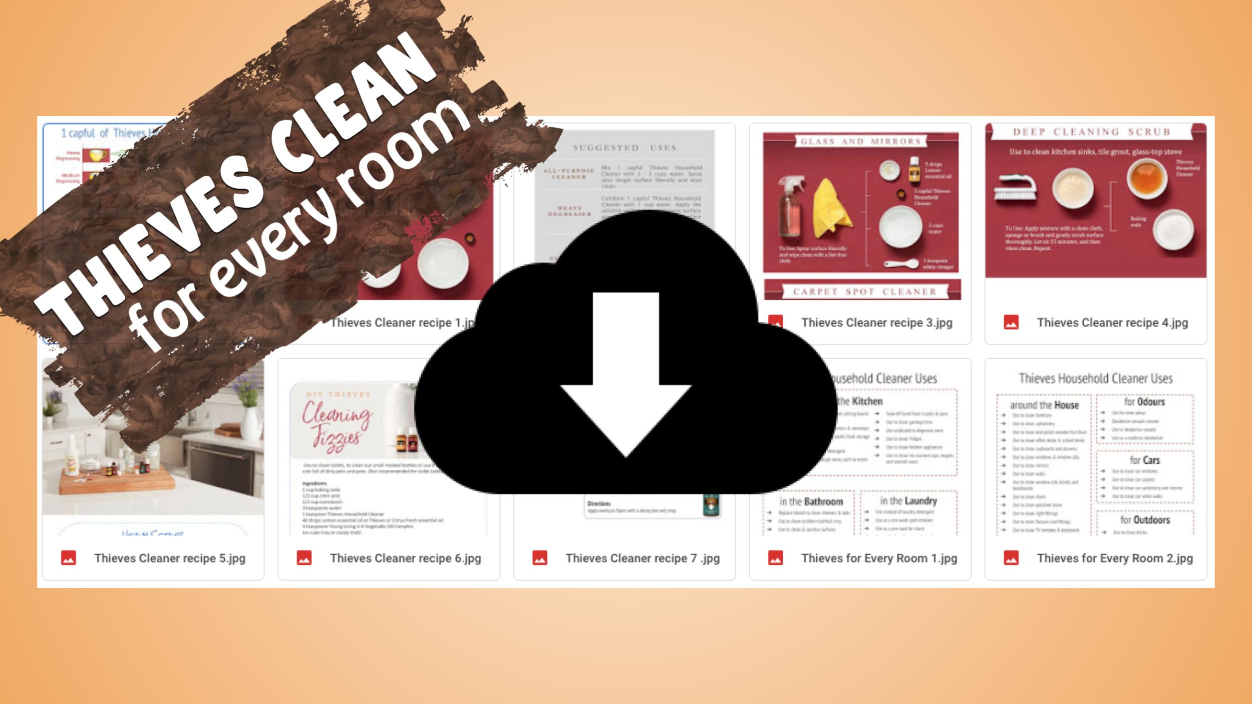 Thieves clean for every room - handouts