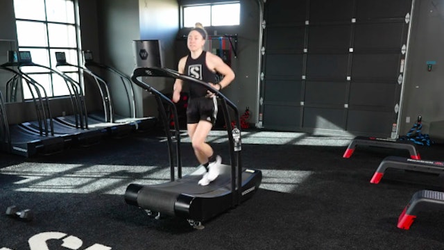 Treadmill Workout with Caroline (1 Heavy Weight) 