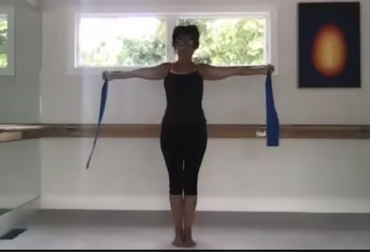 Pilates with props, bands, and hand weights