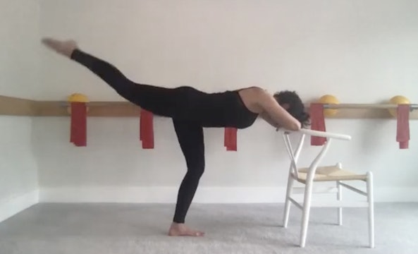 Barre with weights and chair