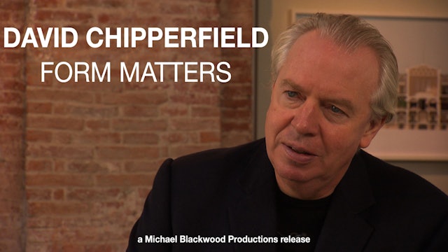 David Chipperfield Form Matters