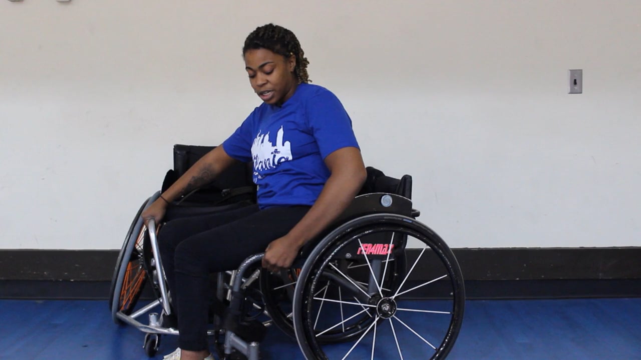 Basketball Chair Transfer Demonstration (L1 Para)