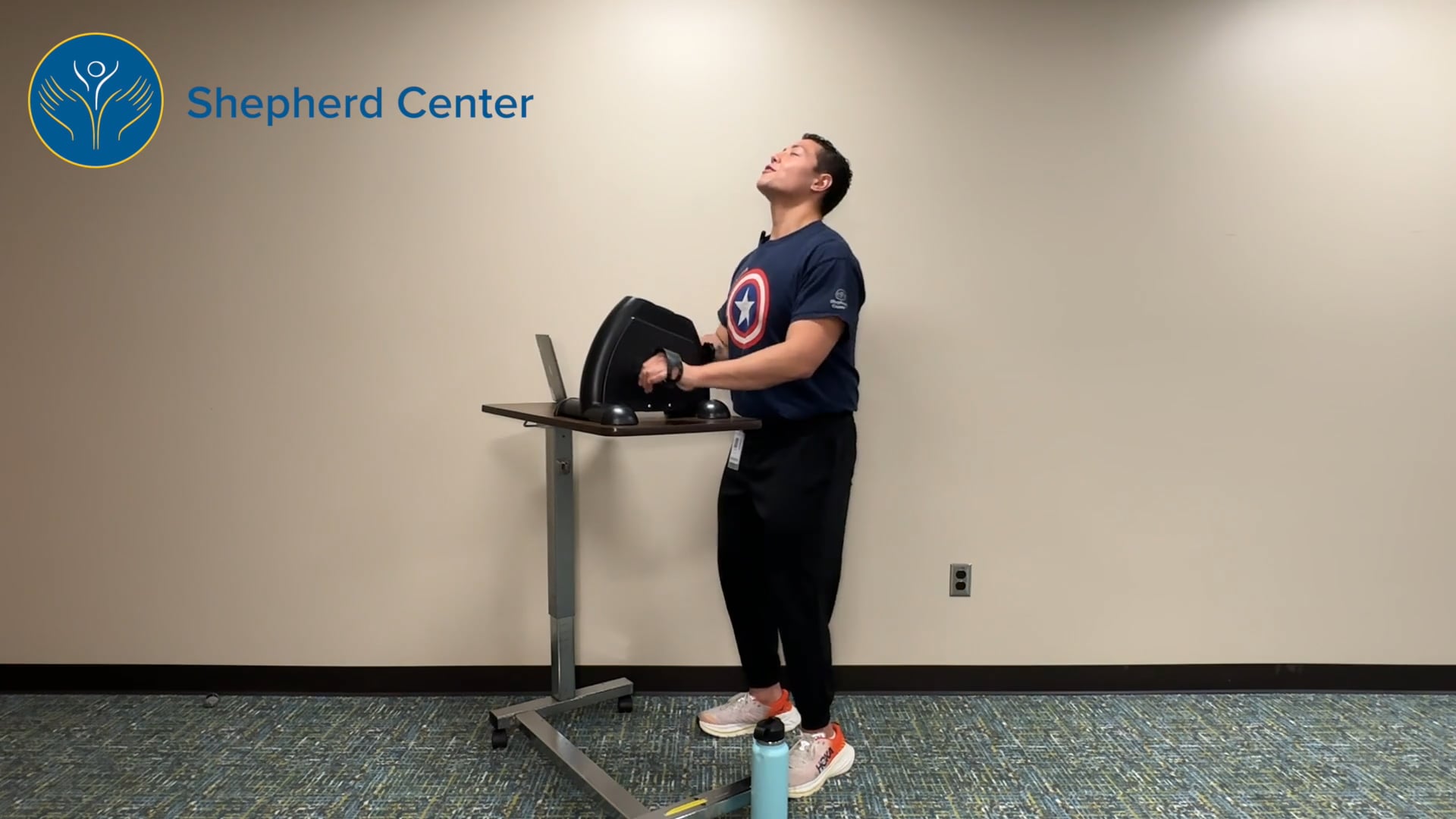 35 Minute Cycling Ride for Upper Body (Standing with Portable Ergometer)