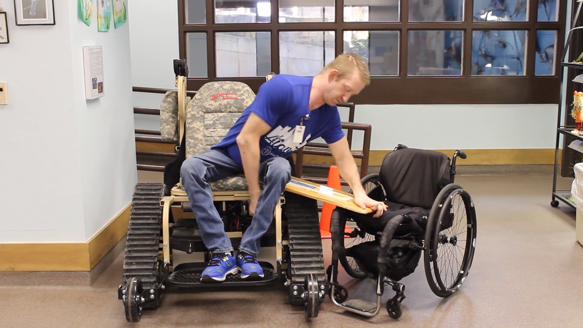 Track Chair Transfer Demonstration (L1 Para)