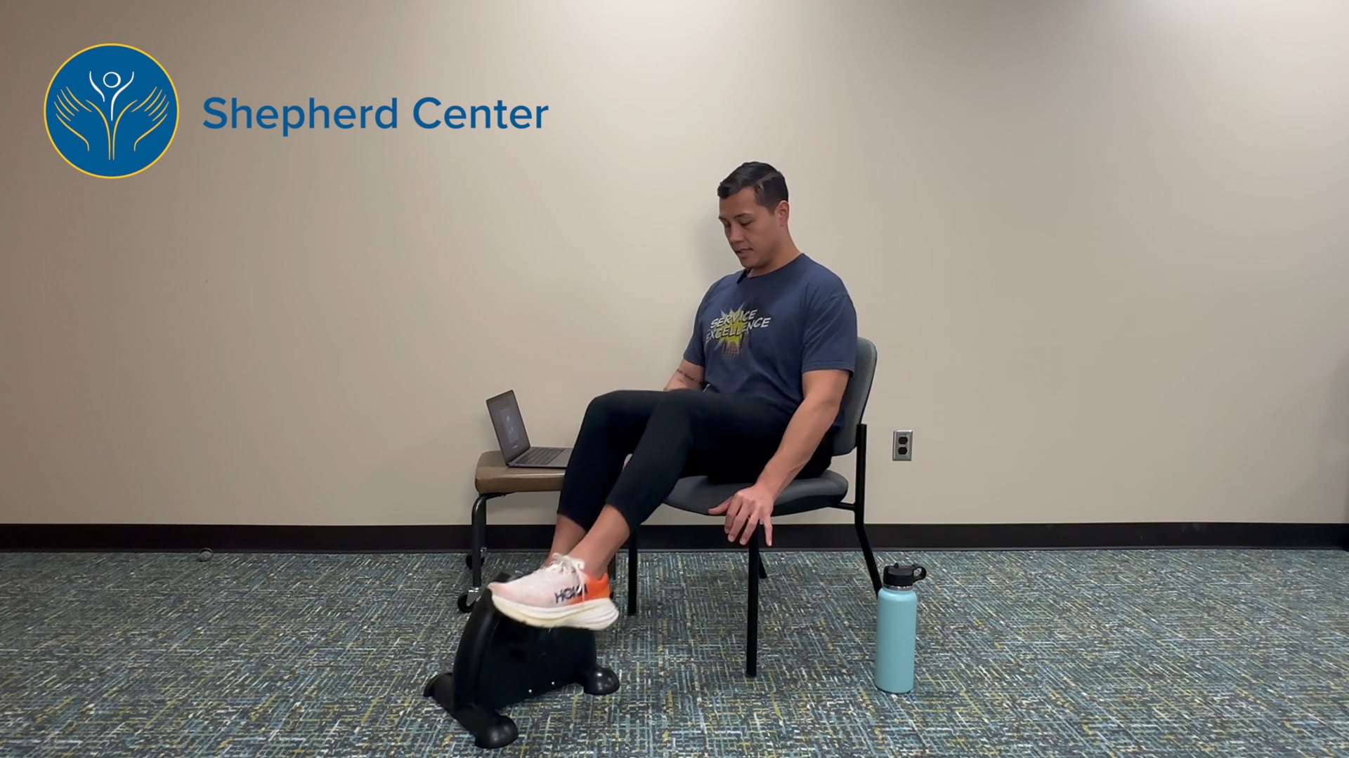 35 Minute Portable Ergometer Ride for Lower body: Rhythm & Resistance Work