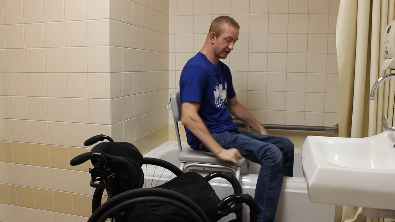 Toilet Bench Transfer Demonstration (C6 Incomplete)