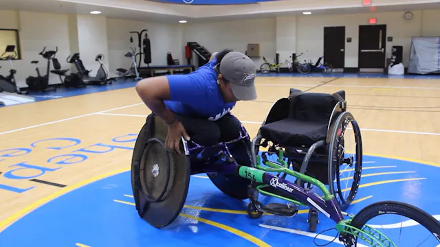 Racing Chair Demonstration (L1 Para)