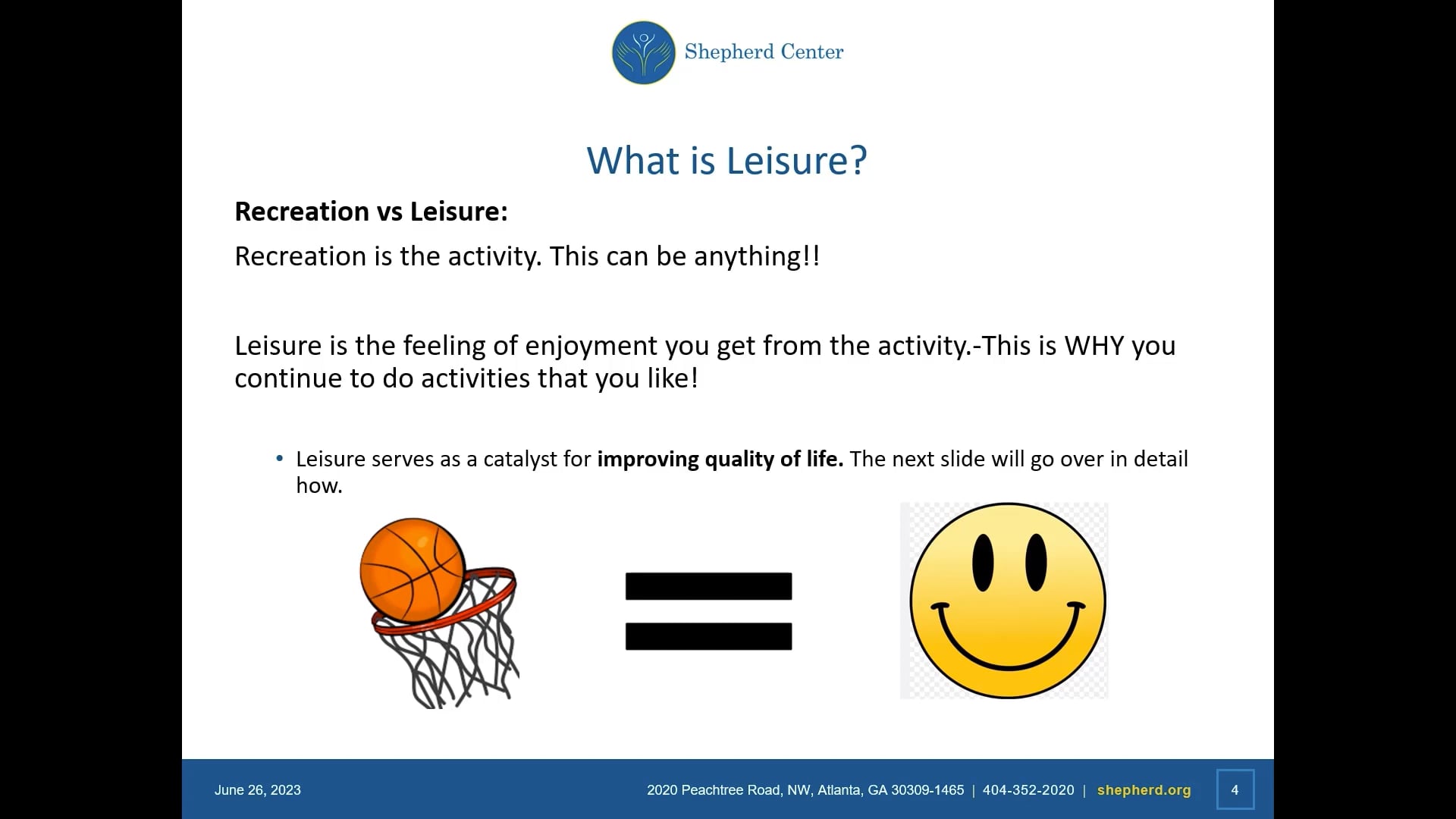 10 Minute Return to Leisure (Part 1)