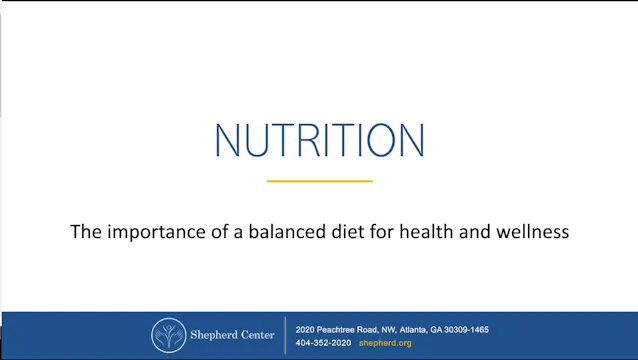 30 Minute Nutrition for Special Popul...