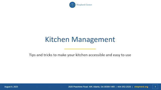 20 Minute Kitchen Management Lecture