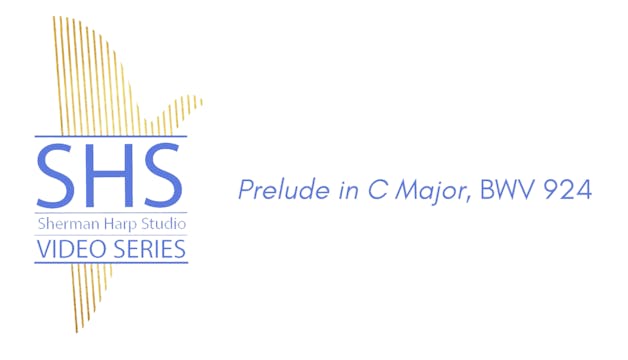 Bach's Prelude in C Major, BWV 924 for harp