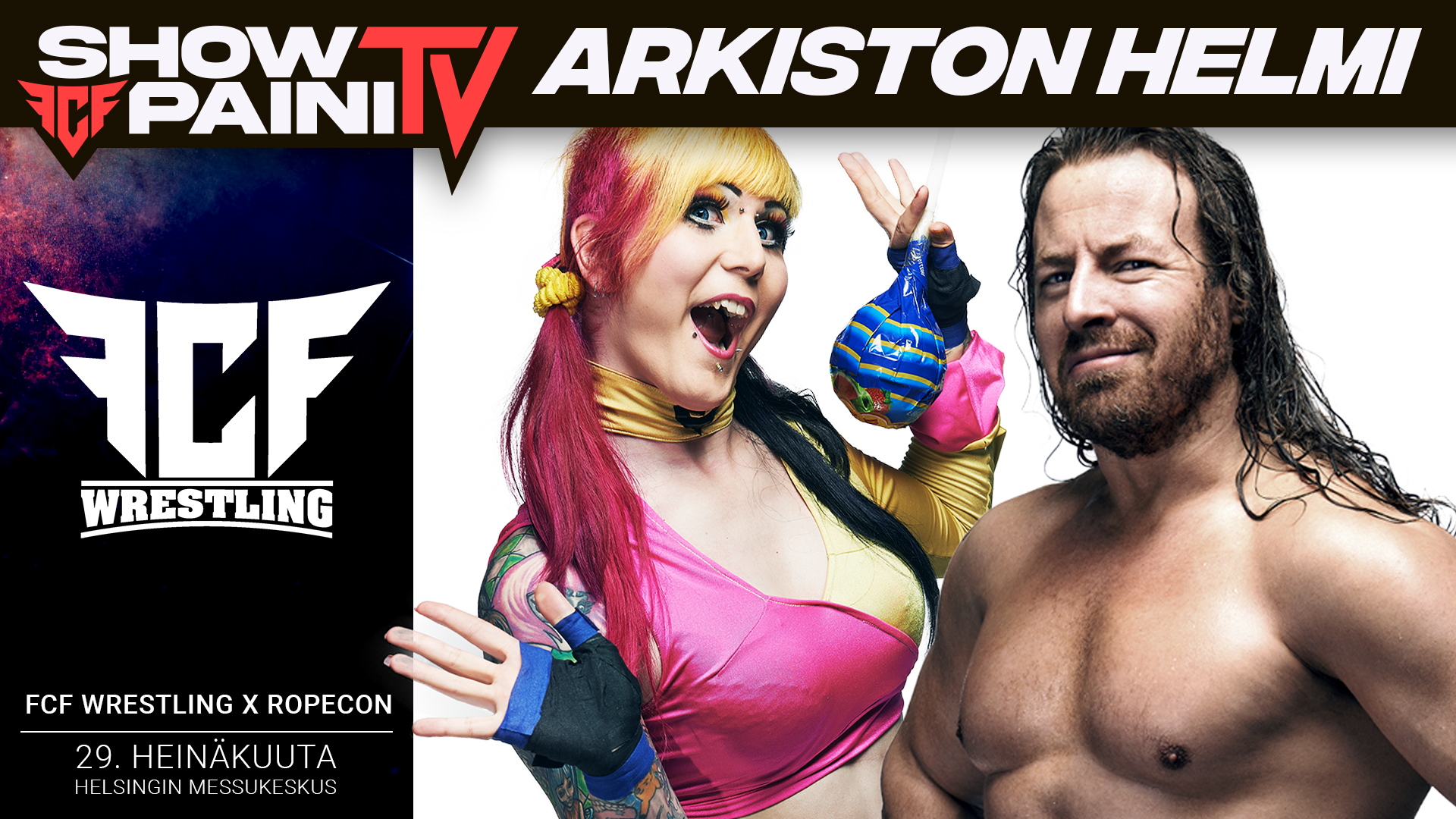 Spandex Sapiens Tour: Ropecon 29.7.2016 – FCF Wrestling