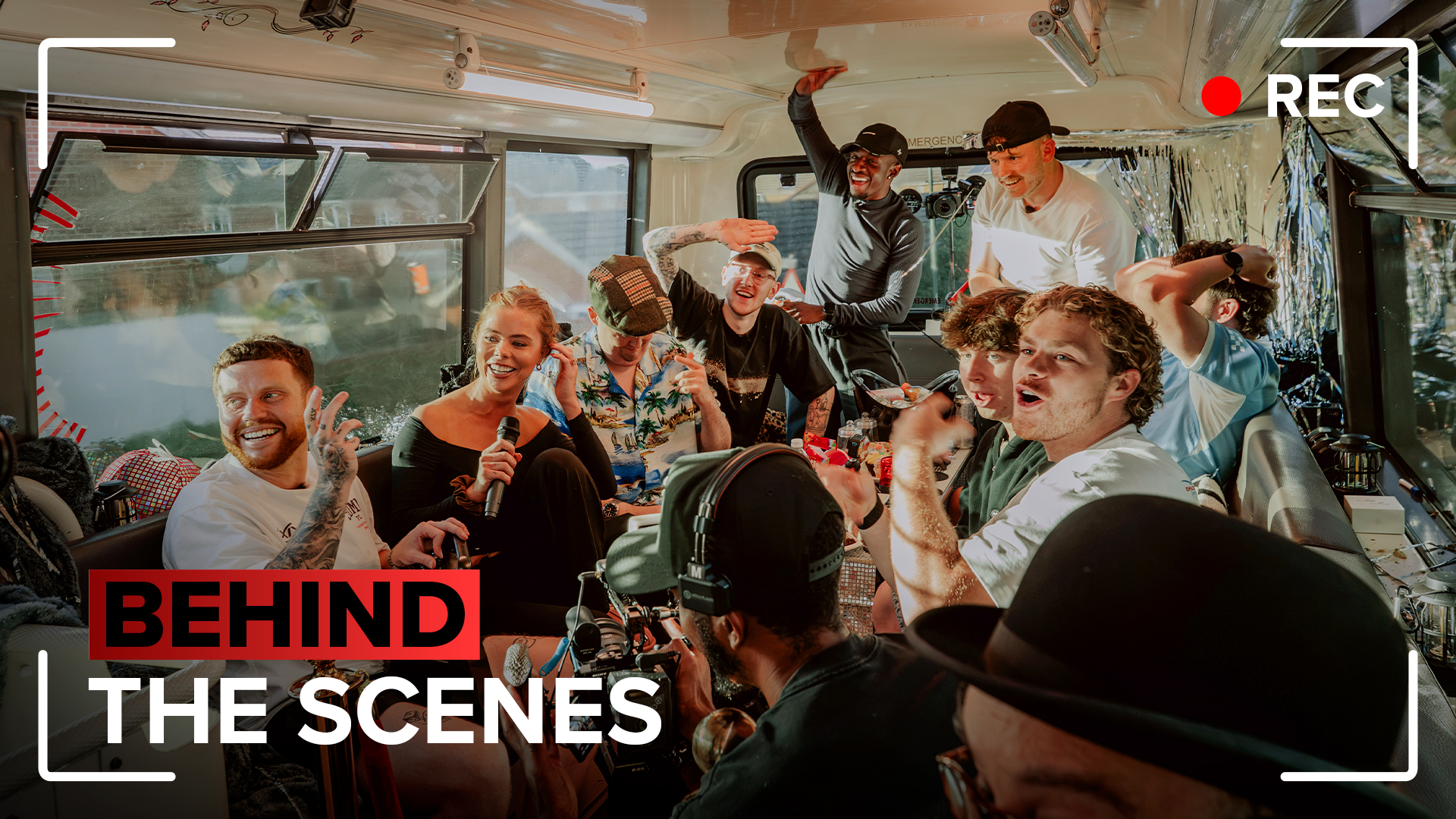 Sidemen YouTuber Party Bus BTS