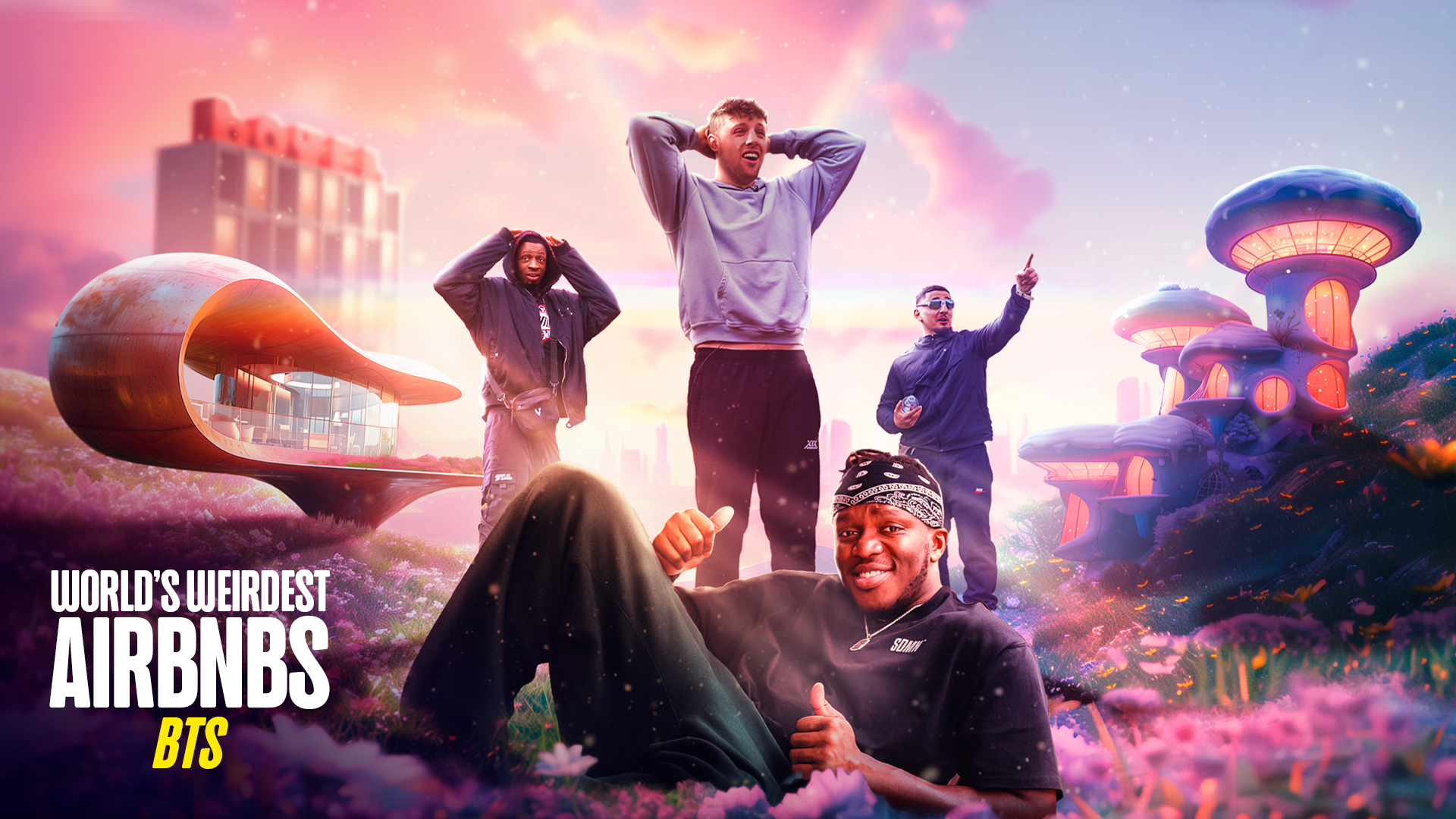 Pt. 1: Tobi, Harry & Gib Stay At World’s Weirdest Airbnbs BTS