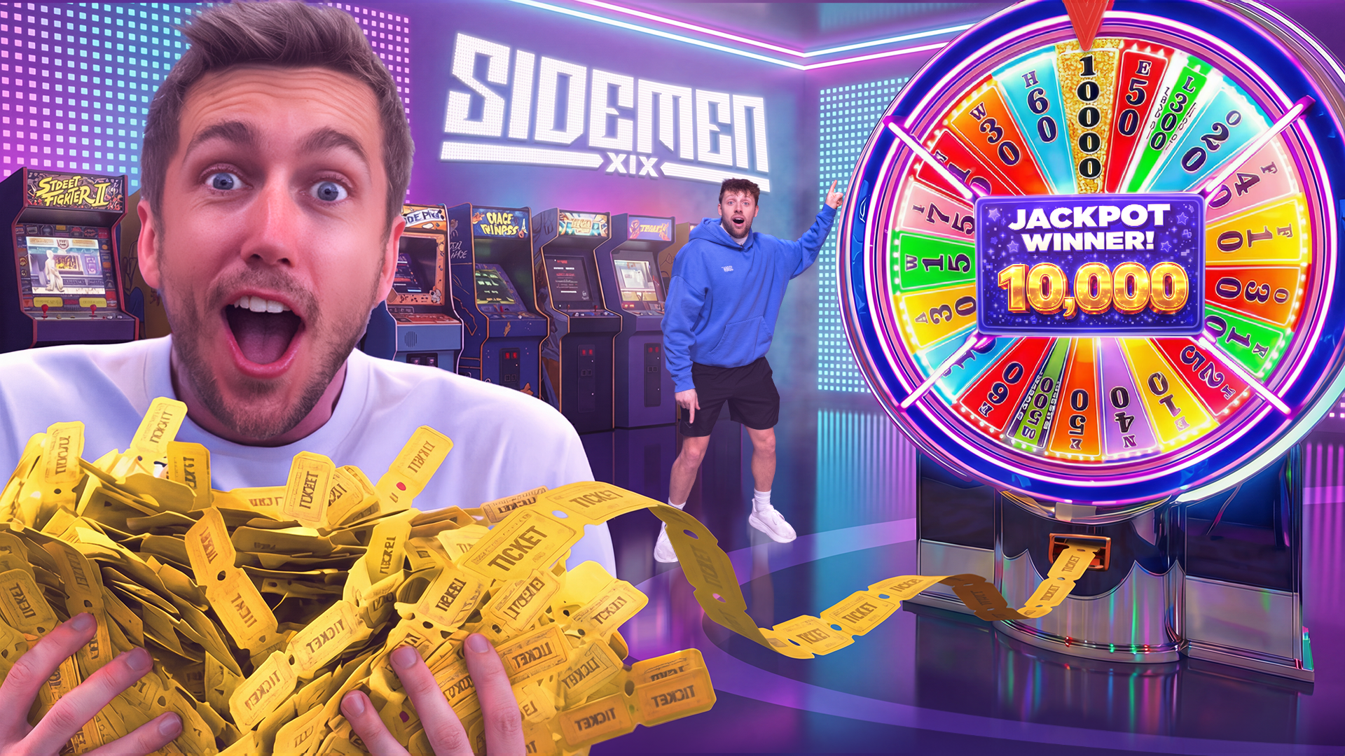 Trapped Inside the Arcade Until We Win 50,000 Tickets