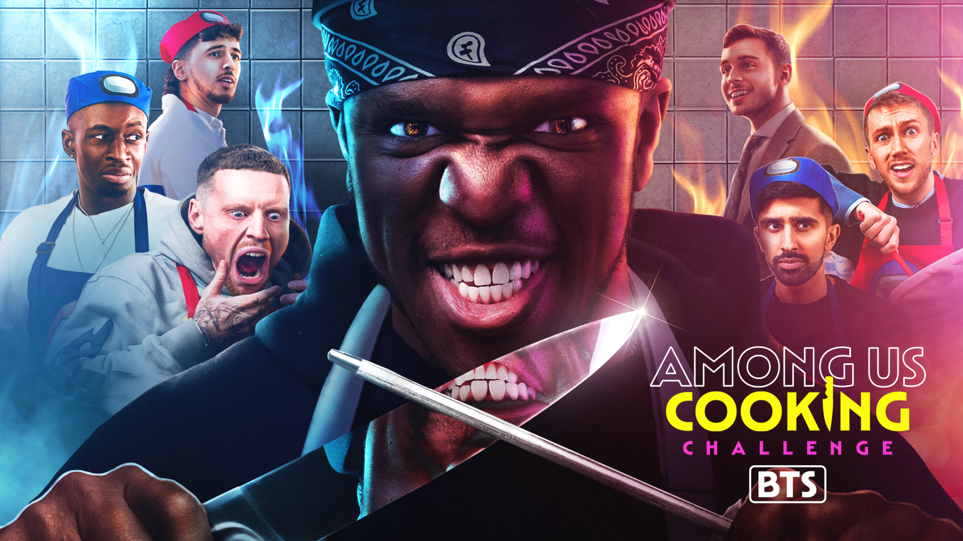 Sidemen Among Us Cooking Challenge BTS