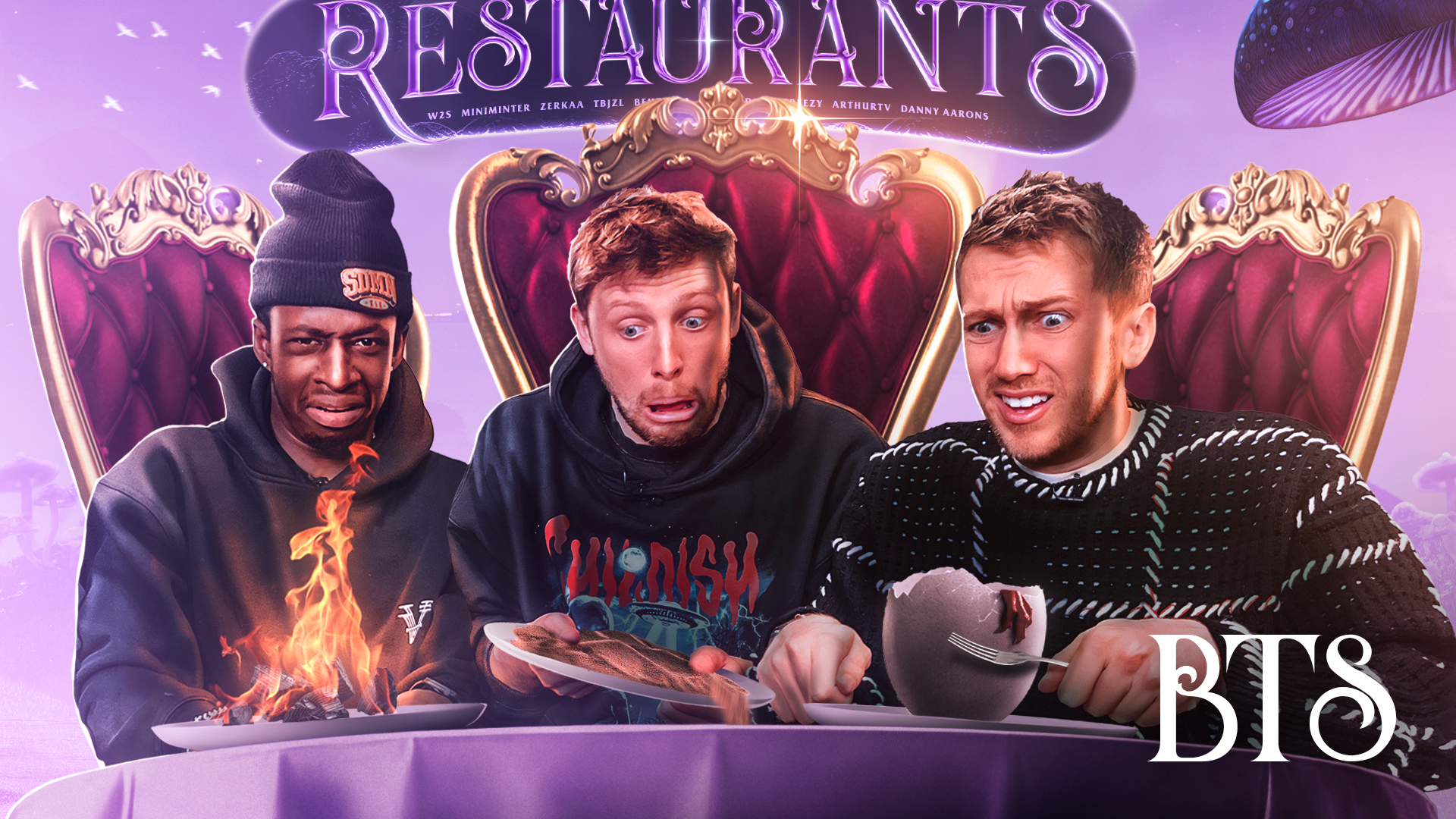 Sidemen Visit World's Weirdest Restaurants BTS