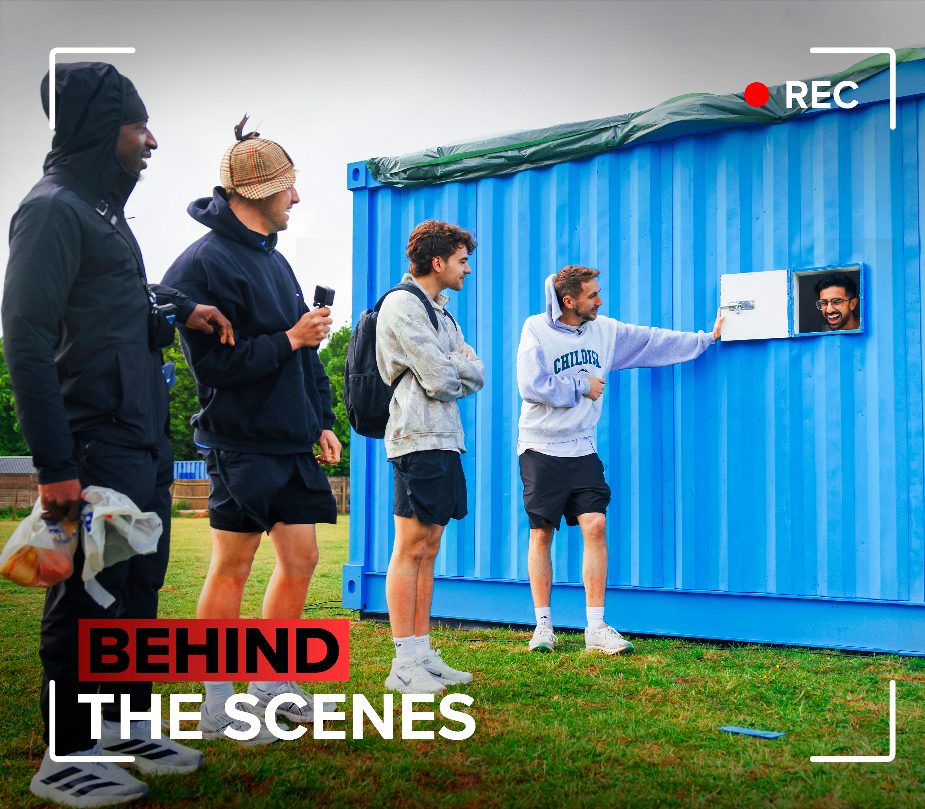 Sidemen Abandoned in Containers BTS