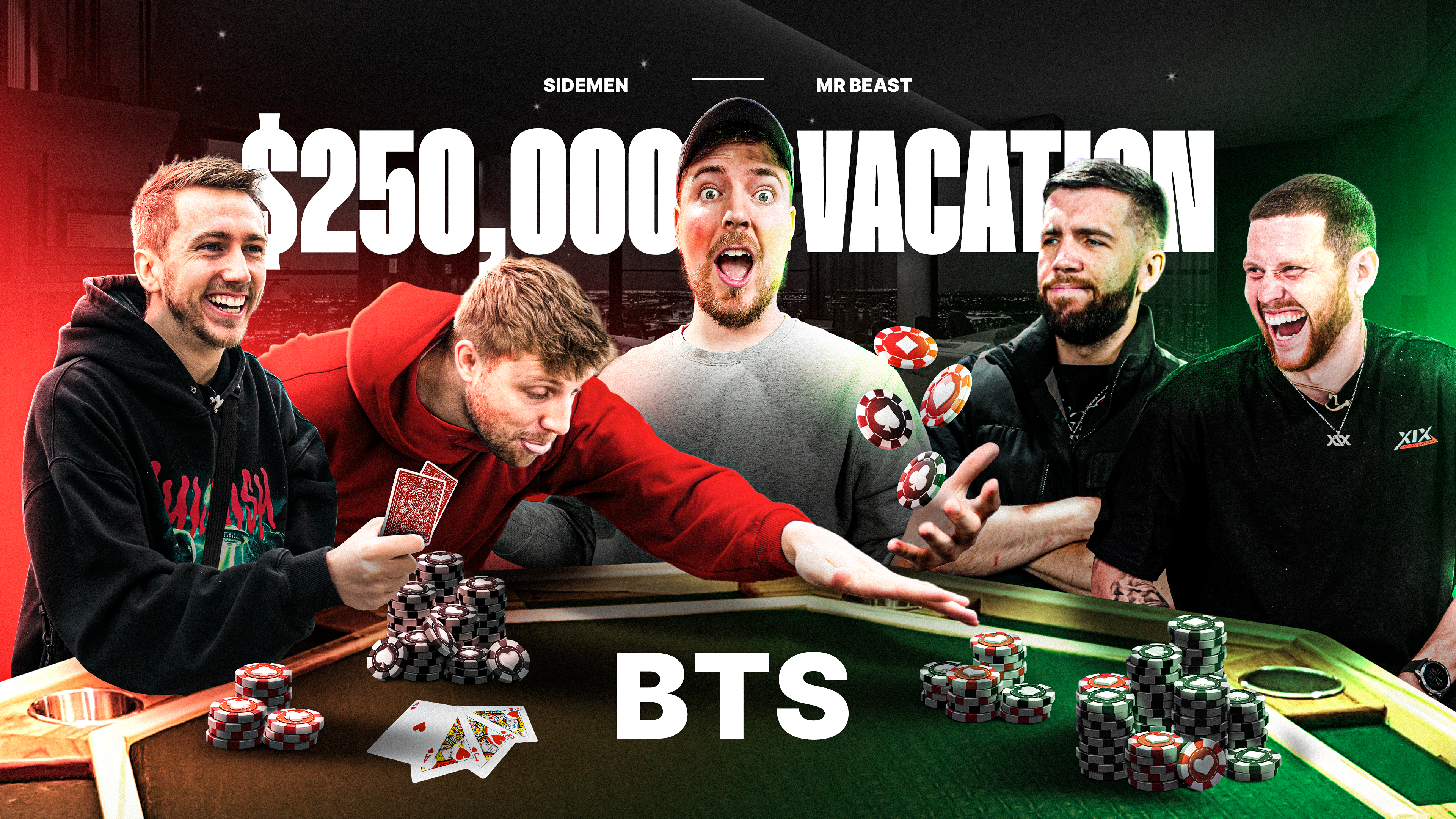 Mr Beast $1 VS $250,000 Vacation BTS