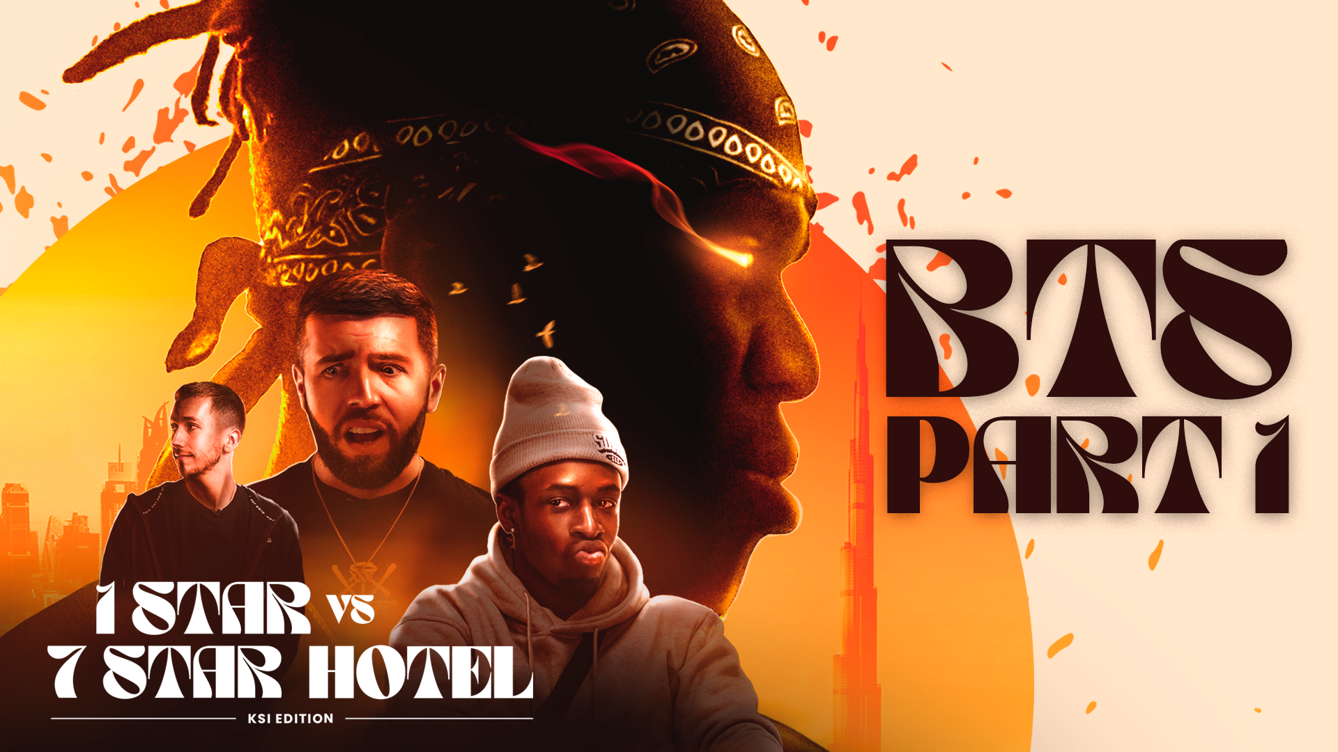 Sidemen 7 Star VS 1 Star Hotel (KSI Edition) Pt. 1 BTS