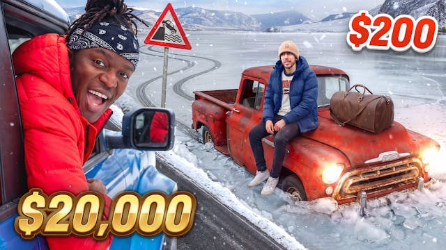 Sidemen $200 VS $20,000 Winter Road Trip