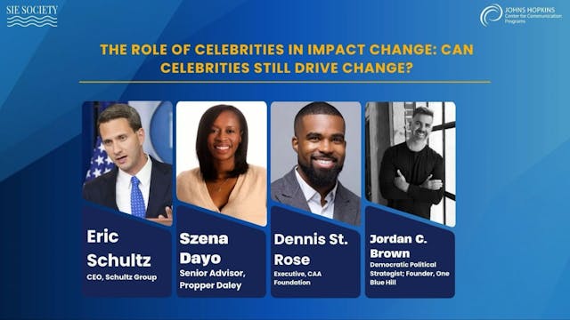 THE ROLE OF CELEBRITIES IN IMPACT CHANGE - CAN CELEBRITIES STILL DRIVE CHANGE