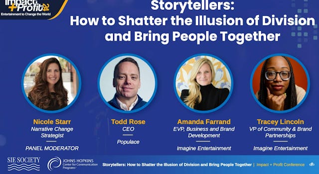 STORYTELLERS - HOW TO SHATTER THE ILLUSION OF DIVISION AND BRING PEOPLE TOGETHER