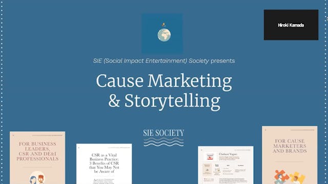 SIE Society's Cause Marketing & Storytelling: A Guide to CSR