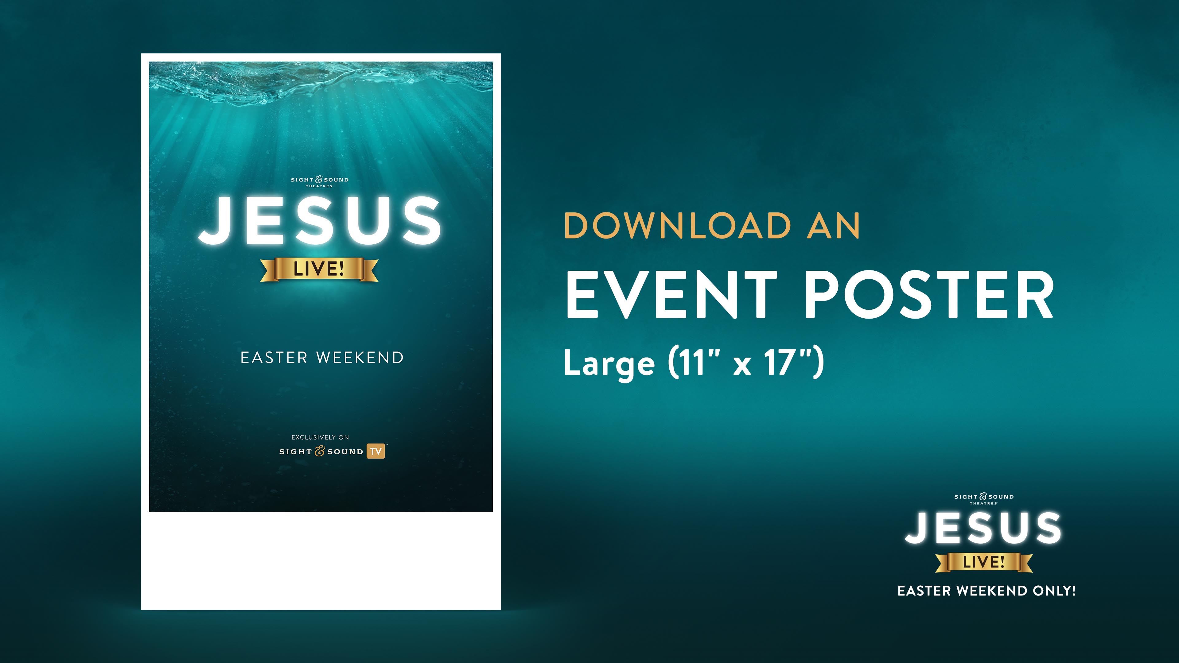 JESUS—Live! Event Poster (11 x 17)