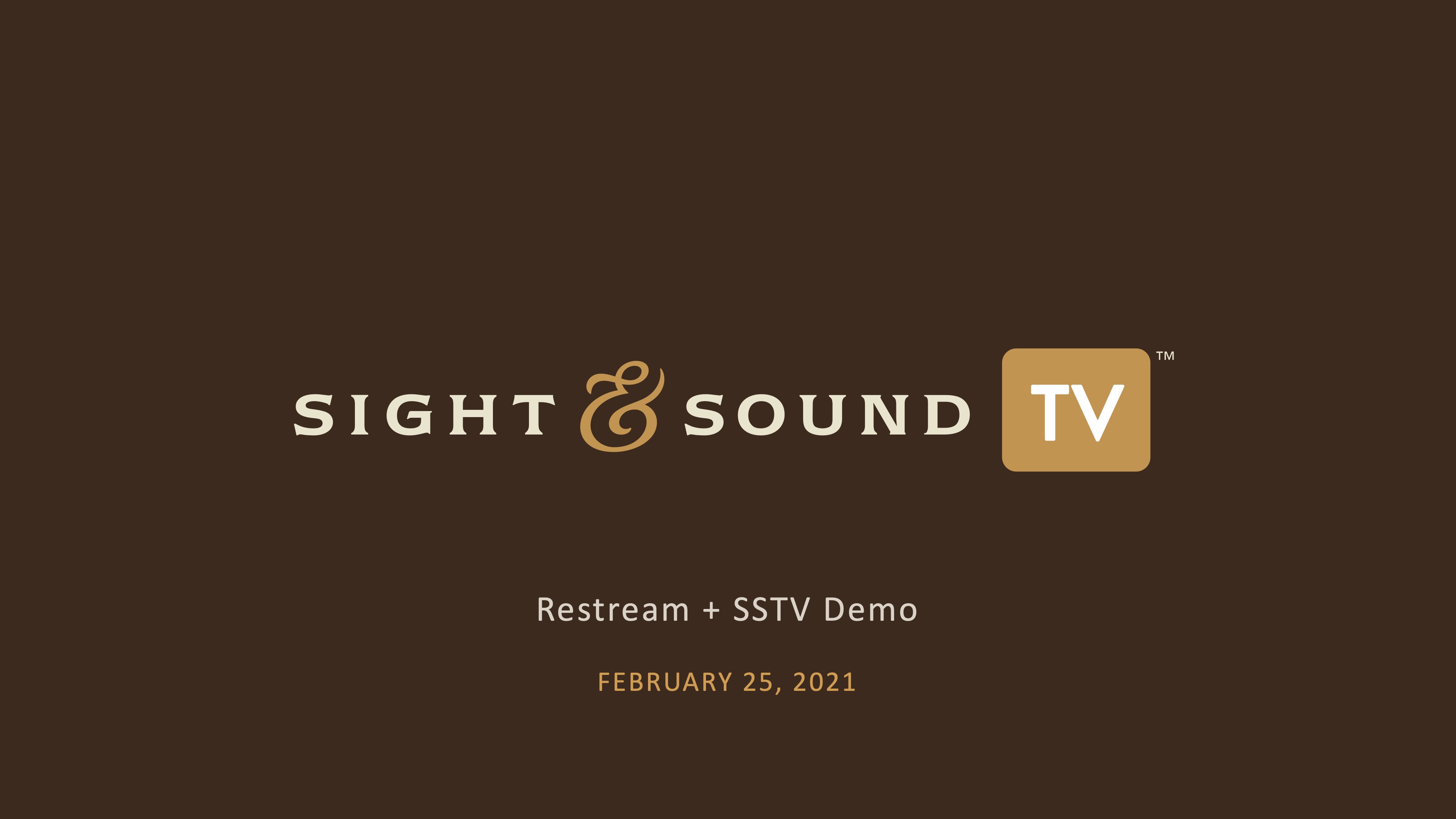 Restream + SSTV Demo