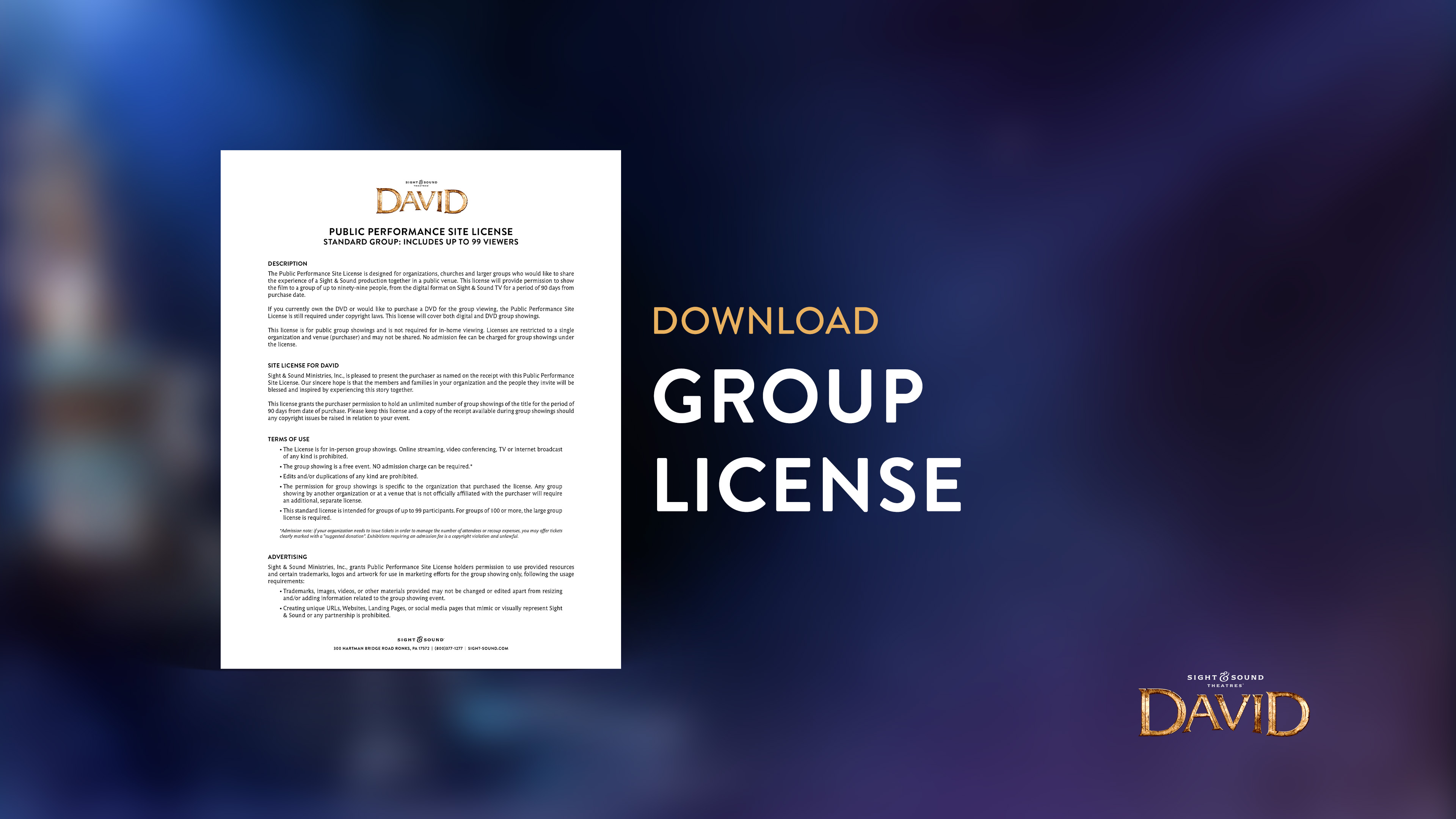 DAVID | Large Group License