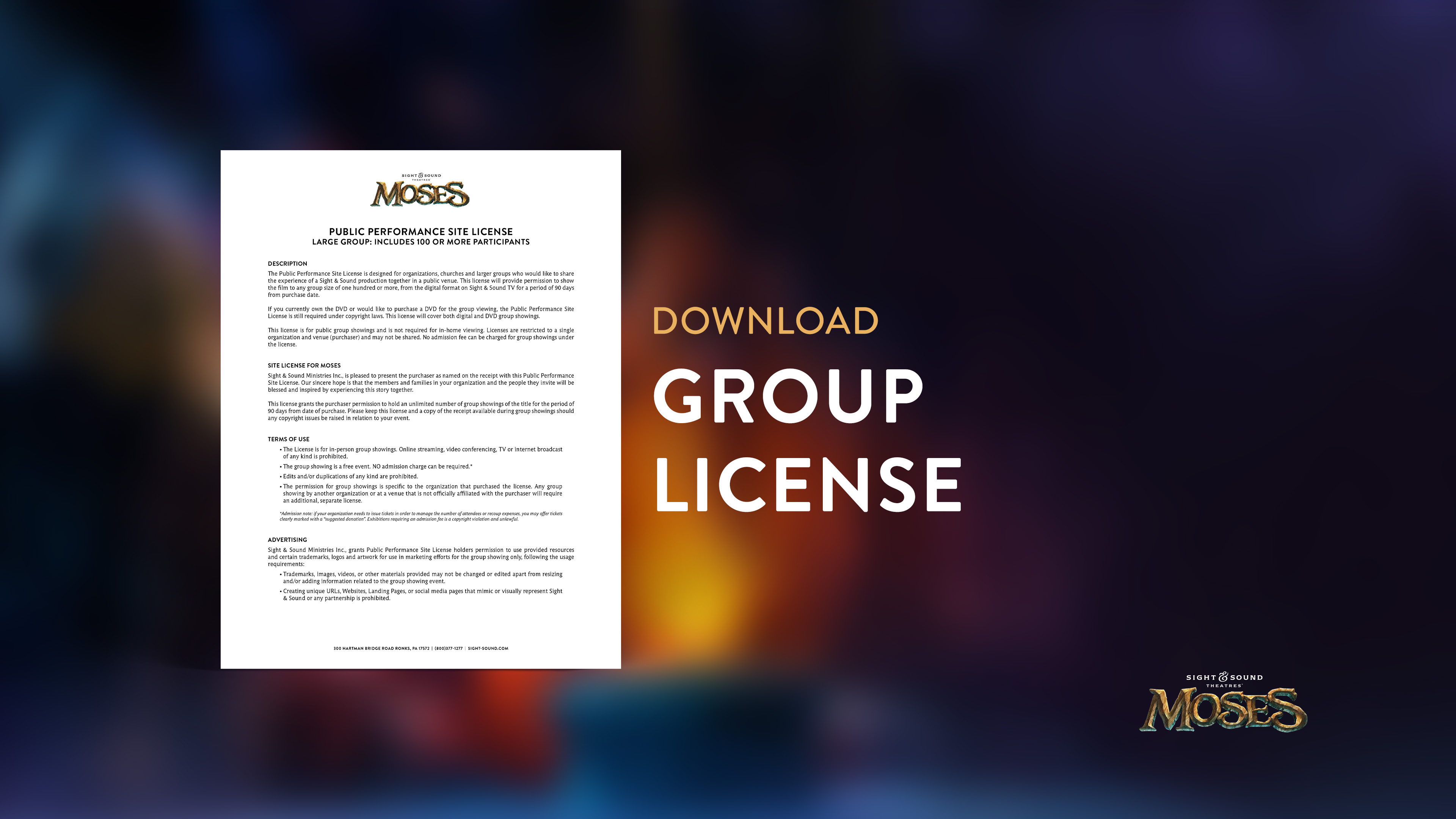 MOSES | Large Group License