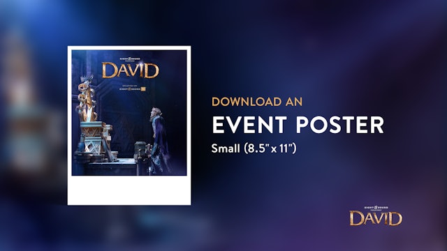 DAVID | Event Poster (8.5" x 11")