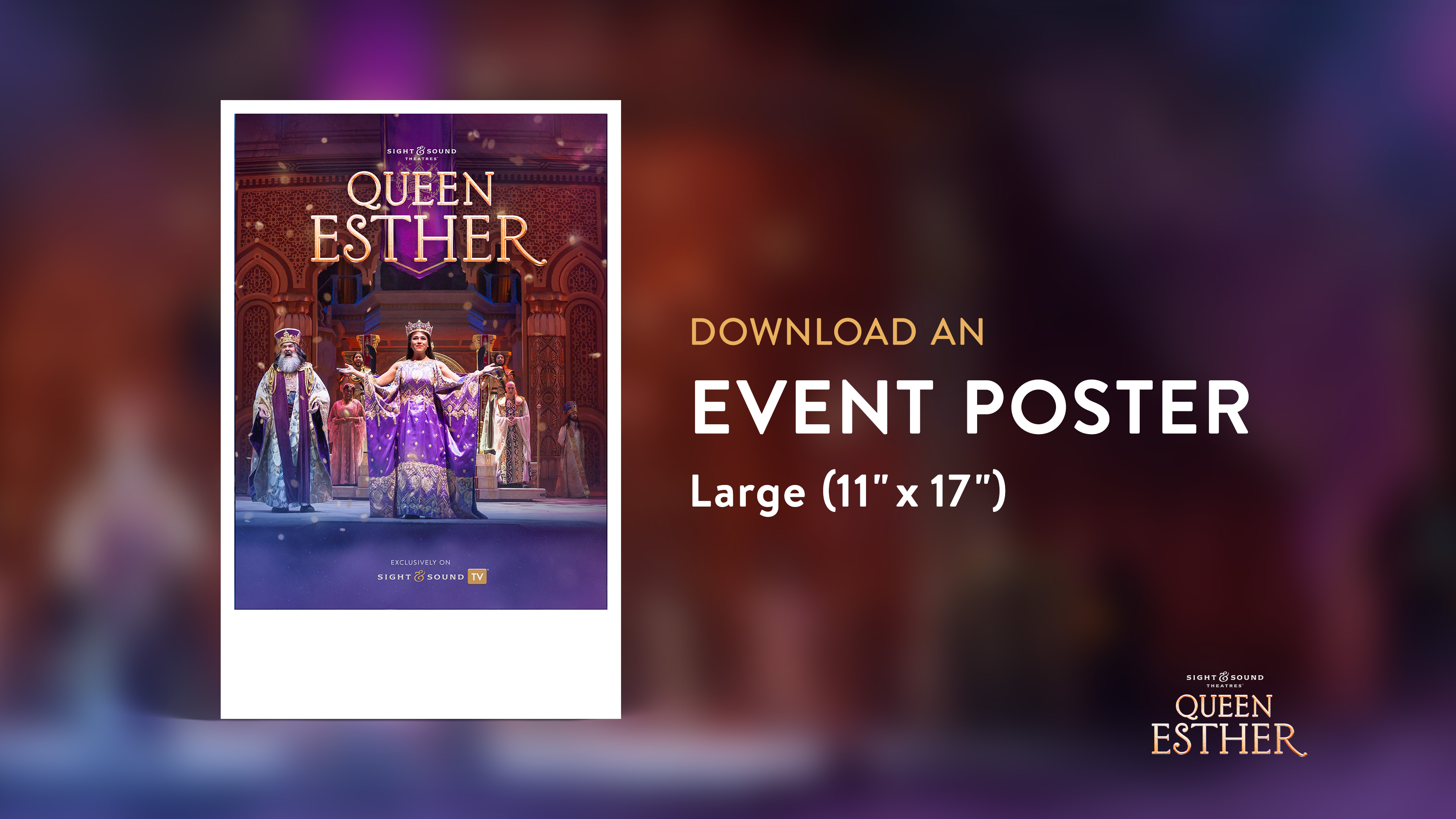 QUEEN ESTHER | Event Poster (11" x 17")