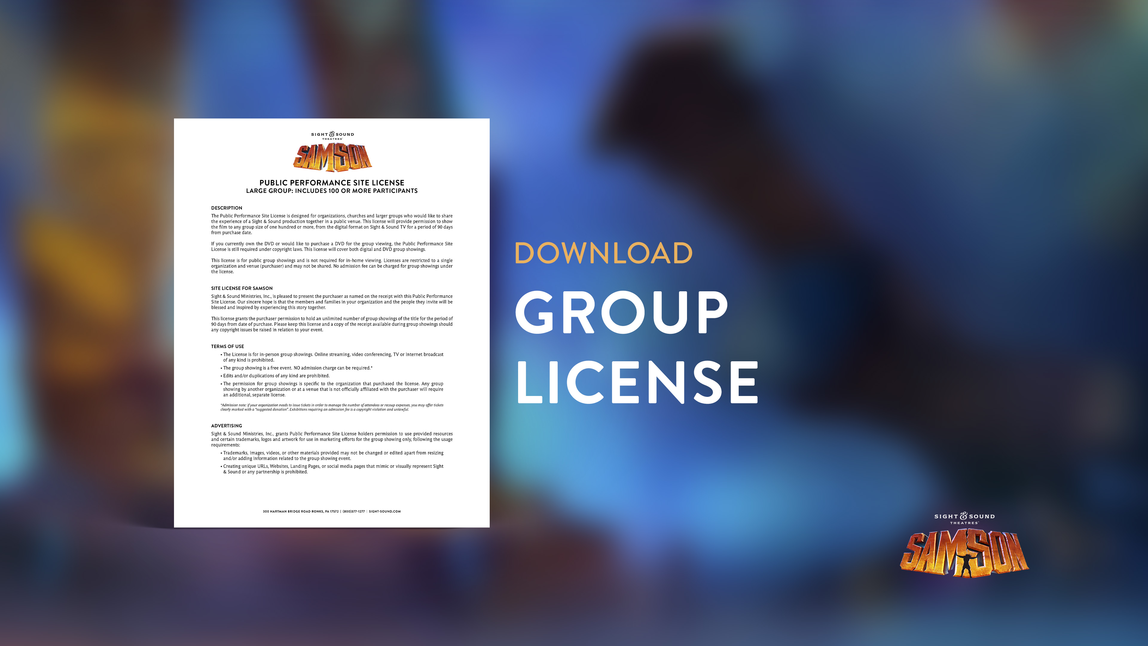 SAMSON | Large Group License
