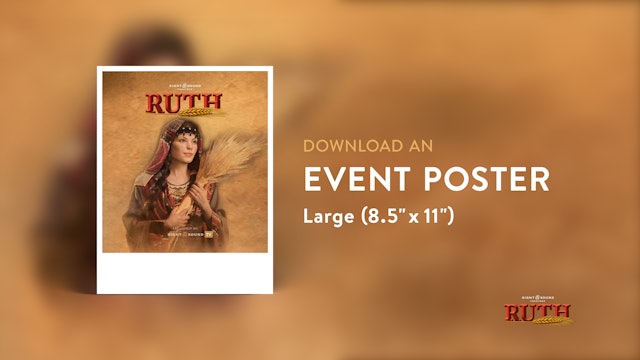 RUTH | Event Poster (8.5" x 11")