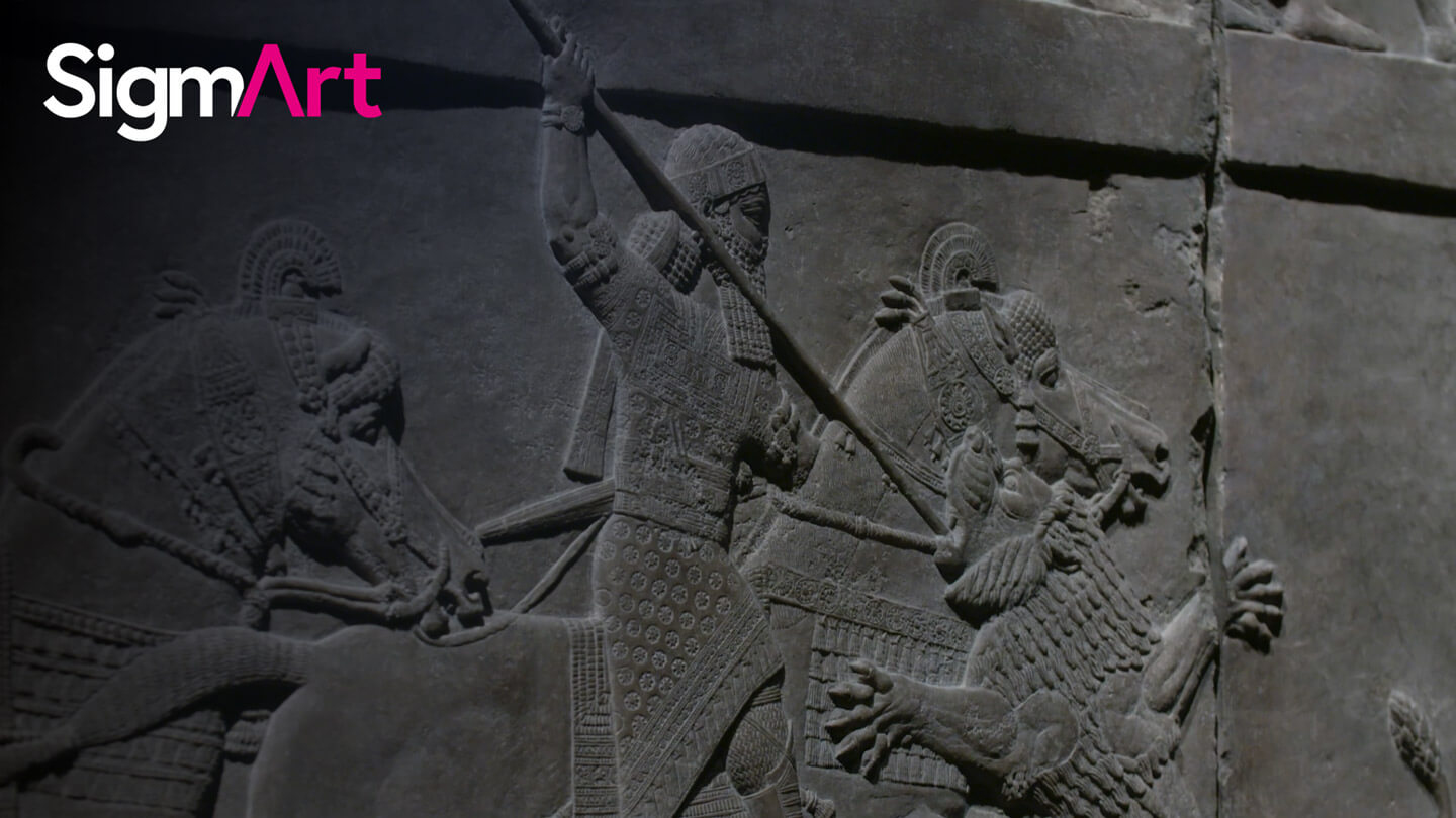 The Assyrian king ASHURBANIPAL's Palace