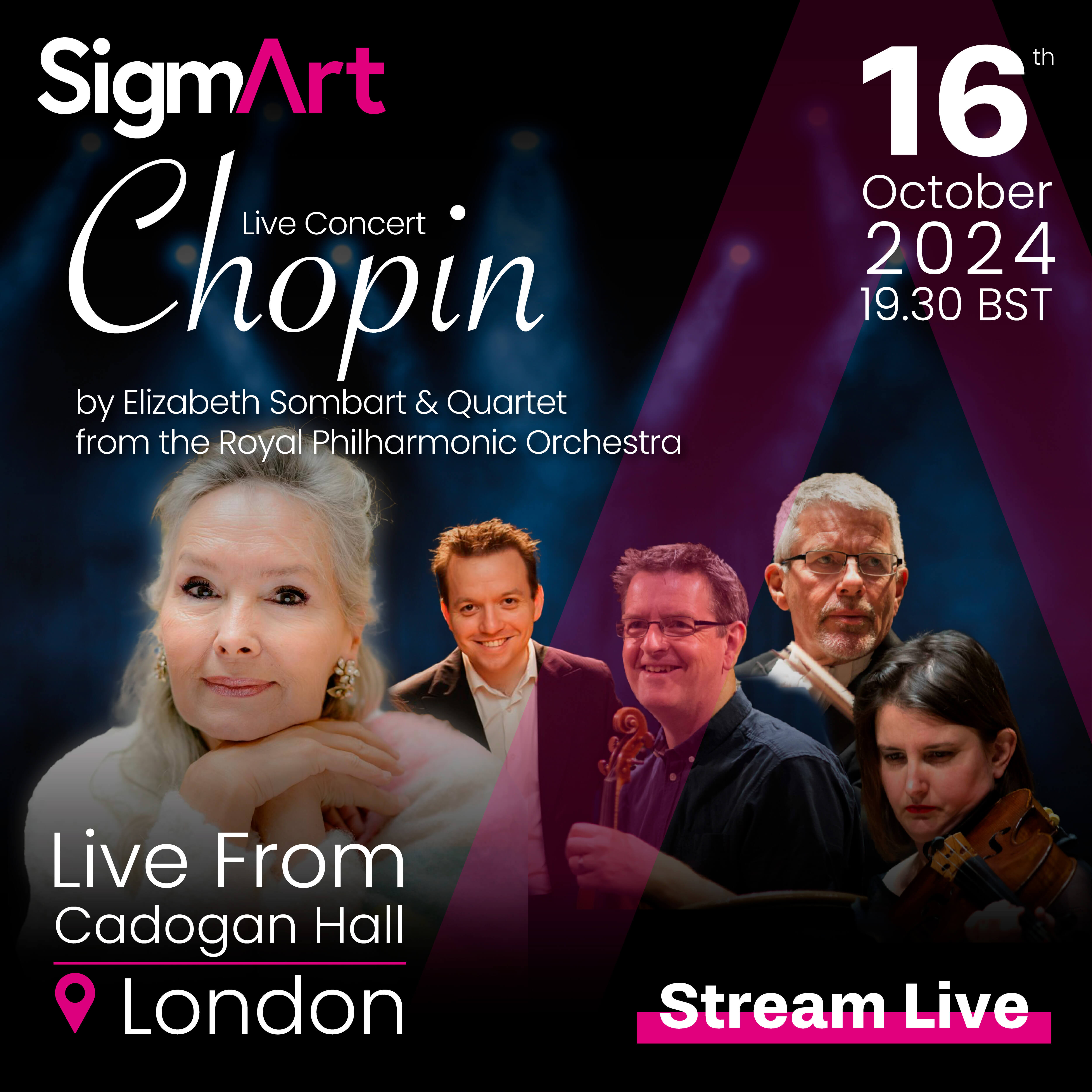 Live Concert CHOPIN by Elizabeth Sombart & Royal Philharmonic Orchestra