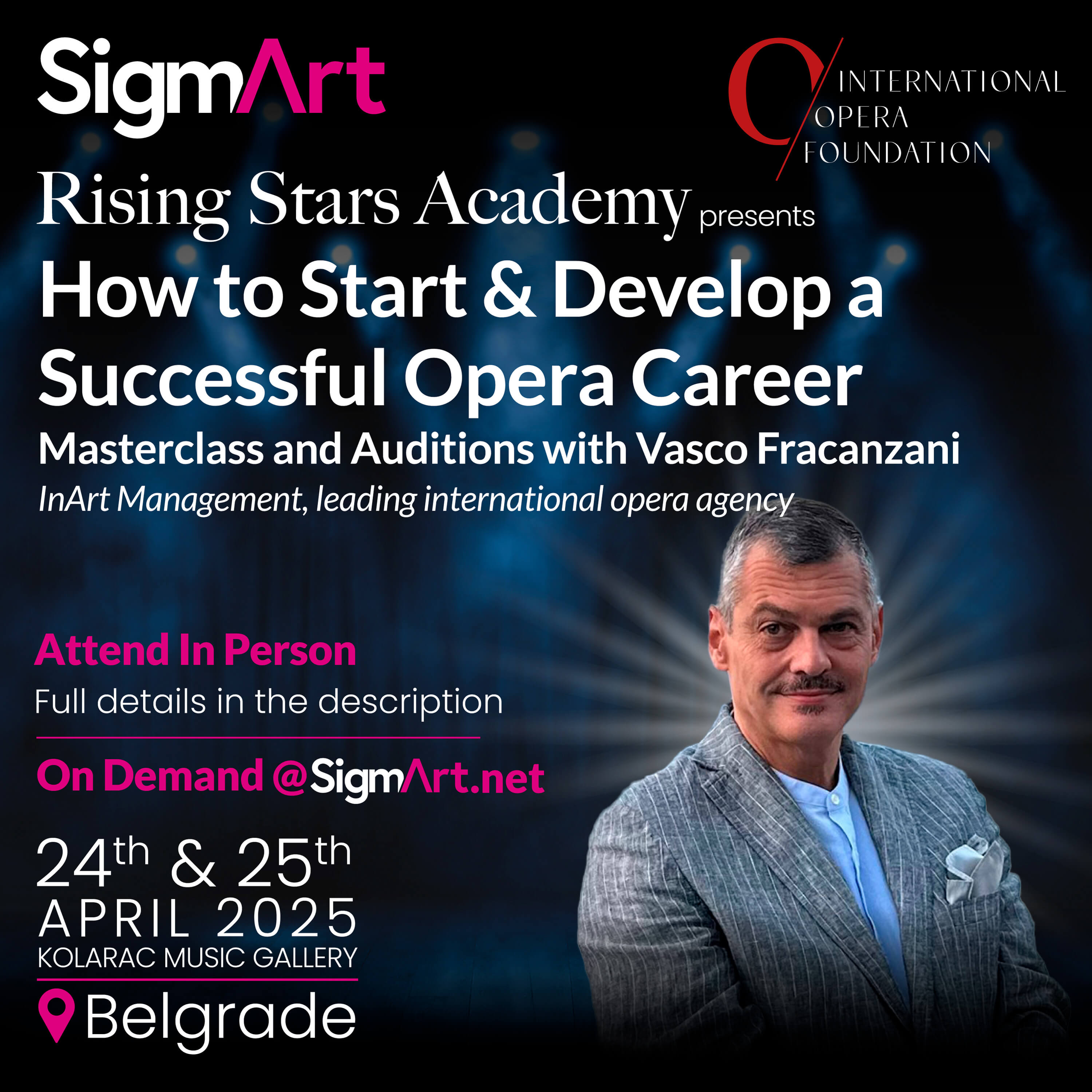 “RISING STARS ACADEMY” Personal Online Audition & On Demand Masterclass