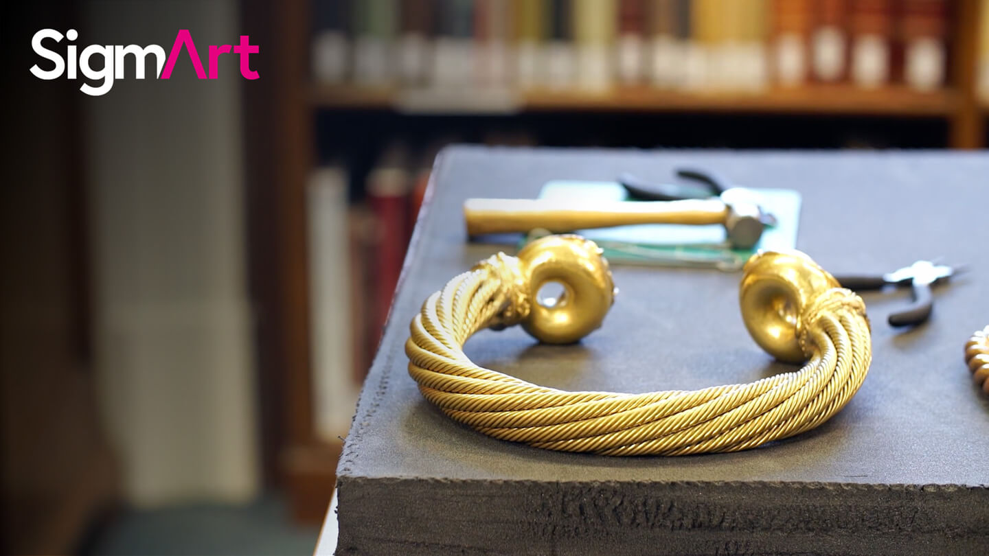 How To Make Big CELTIC METAL NECK RINGS