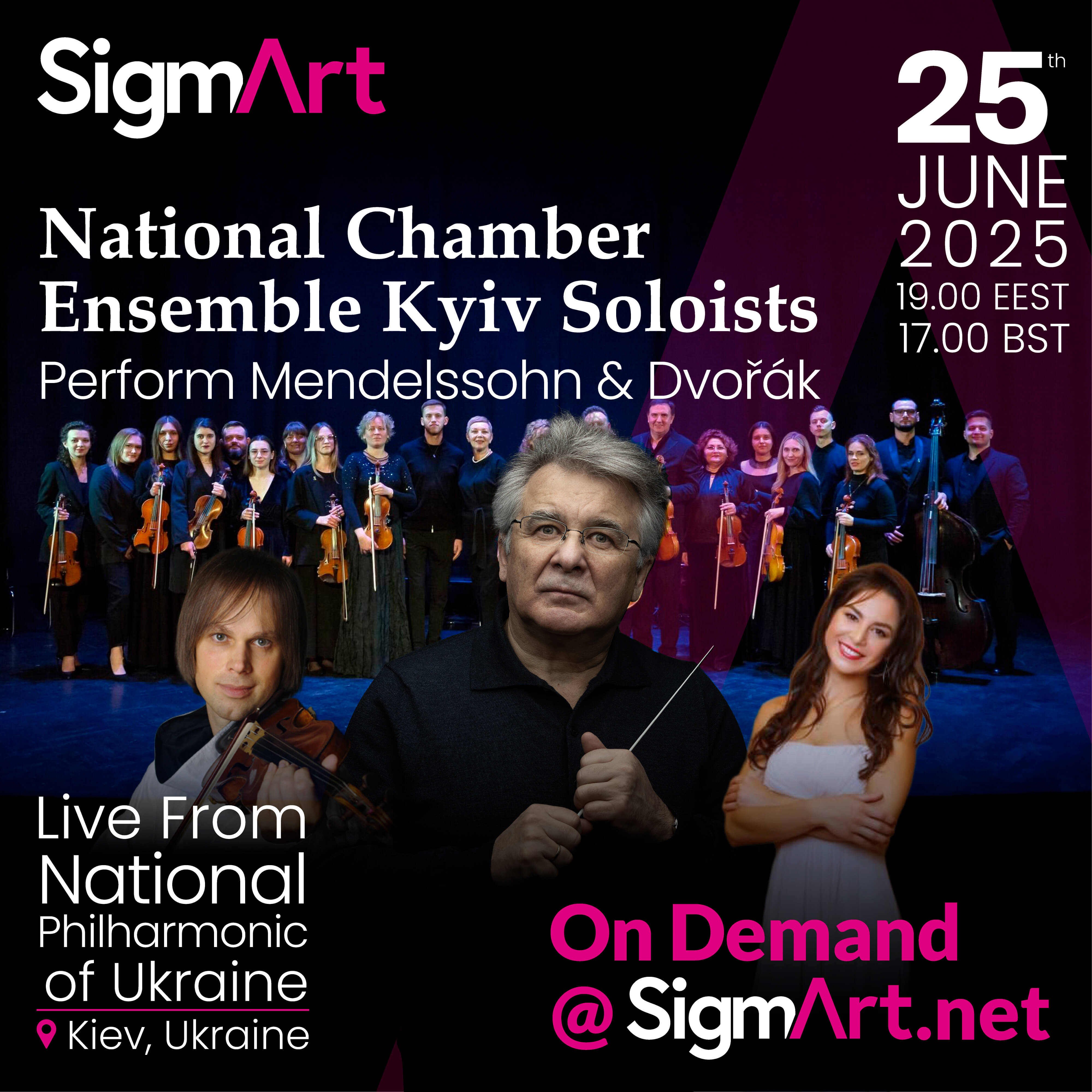 Concert National Chamber Ensemble KYIV SOLOISTS perform Mendelssohn & Dvořák