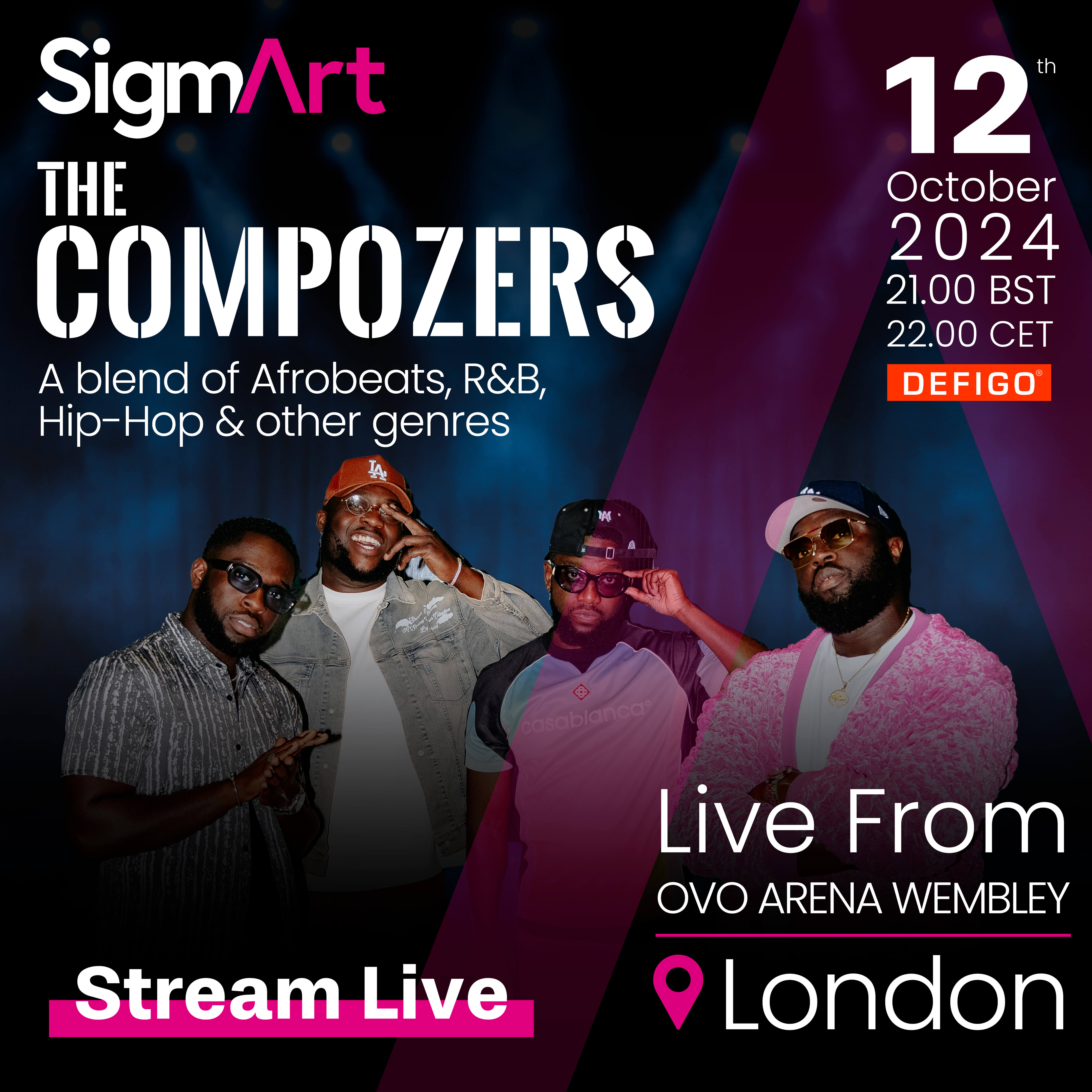 “THE COMPOZERS” Live Streaming R&B, Hip Hop Concert at Wembley