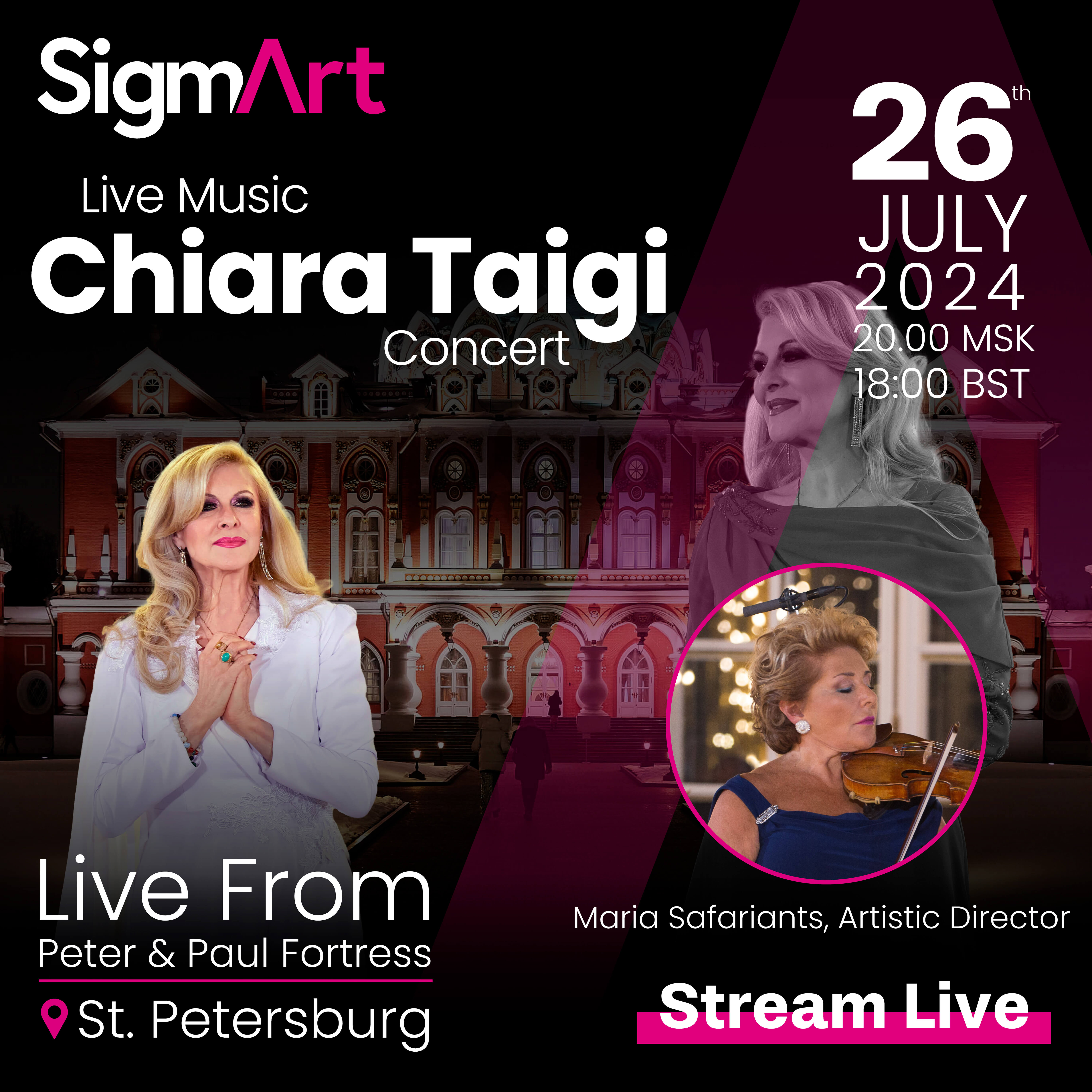 Live Concert Diva CHIARA TAIGI Performing Pushkin's Poems