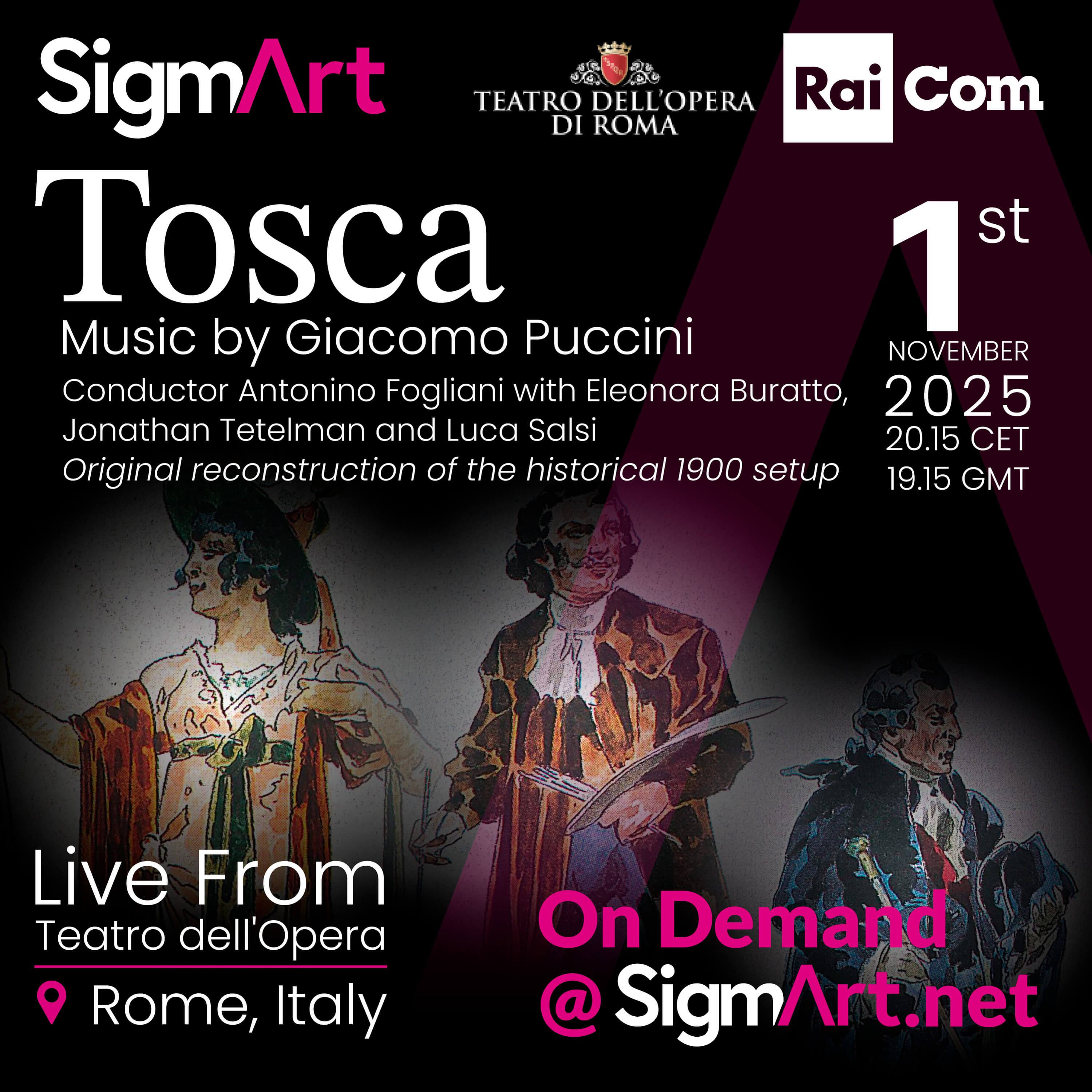 TOSCA Giacomo Puccini from Teatro dell'Opera di Roma