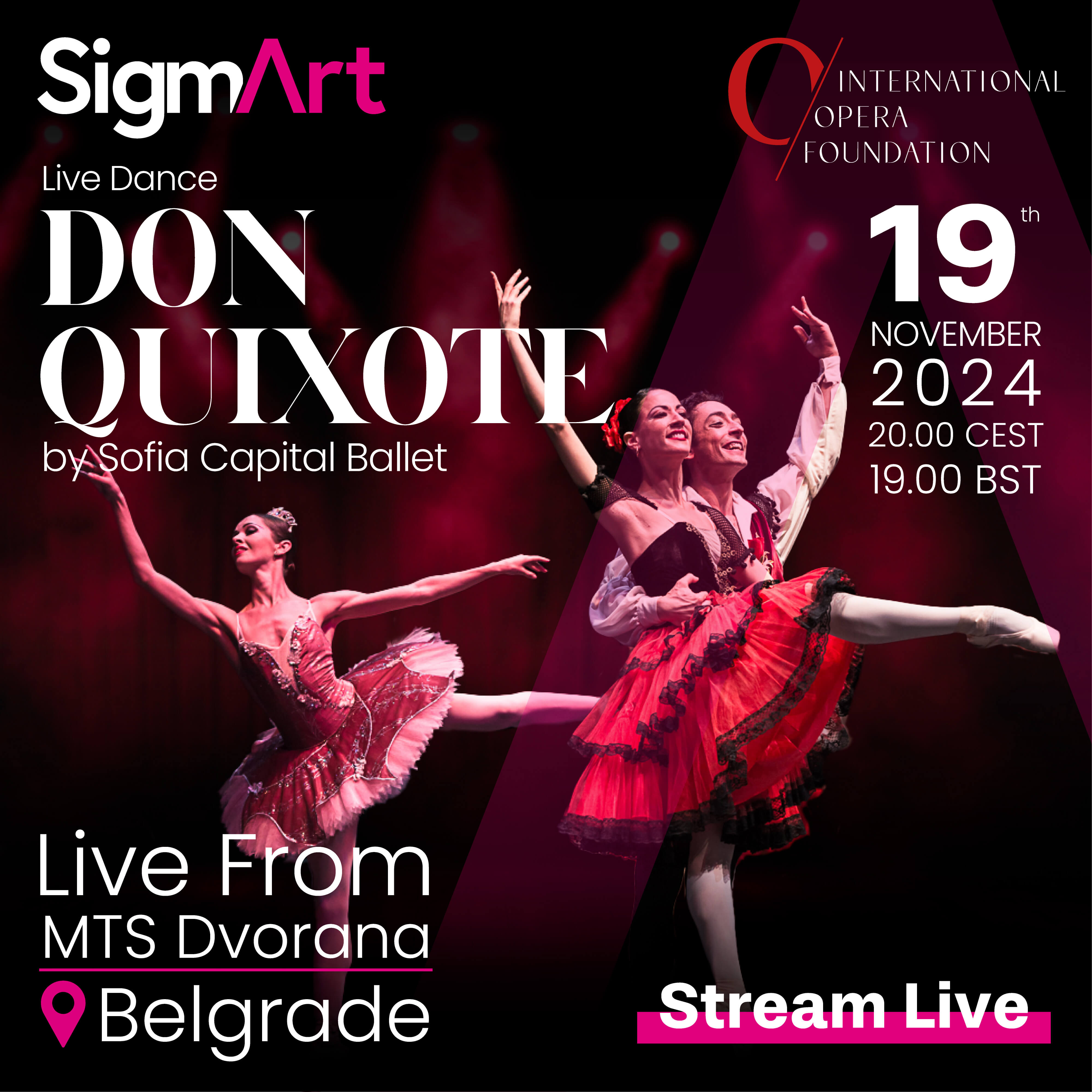 Live Streaming Spanish Ballet DON QUIXOTE by Sofia Capital Ballet