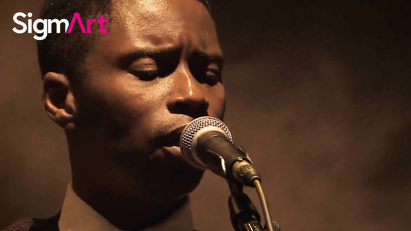 South African BONGEZIWE MABANDLA playing folk with lyrics in Xhosa